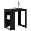 Bartisch in Black Oak Look 102 x 70 x 103.5 cm Engineered Wood