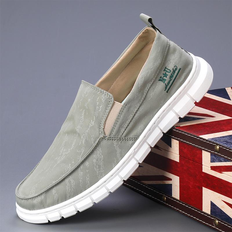 New Spring Men's Shoes Flat-soled Casual Lazy Shoes Korean Style Fashion Comfortable Flat-soled Shoes