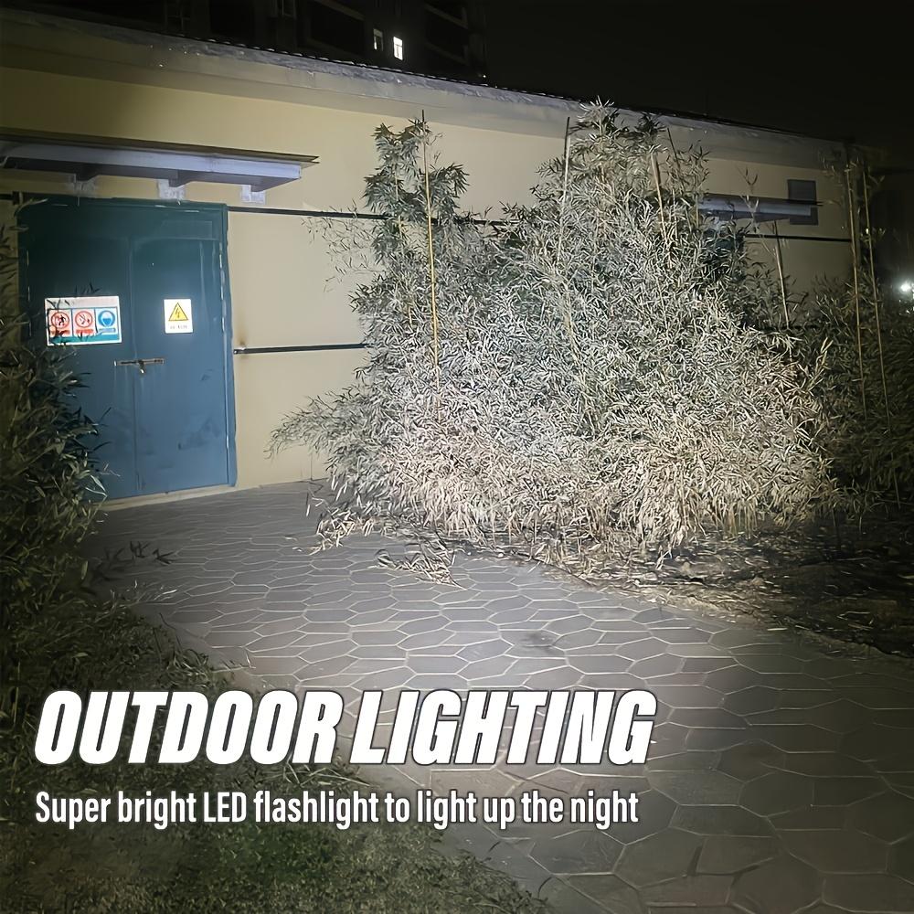 Ultra-bright Rechargeable Handheld Torch with COB Side Light, Four Lighting Modes, USB Charging