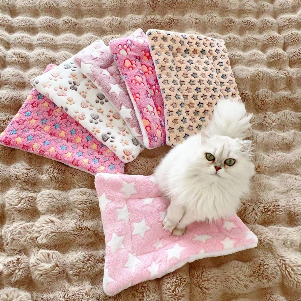 Pet Sleeping Mat Dog Bed Cat Litter Puppy Bed Dog Sofa Lovely Mattress Cushion for Small Dogs Winter Blanket CWDZ01