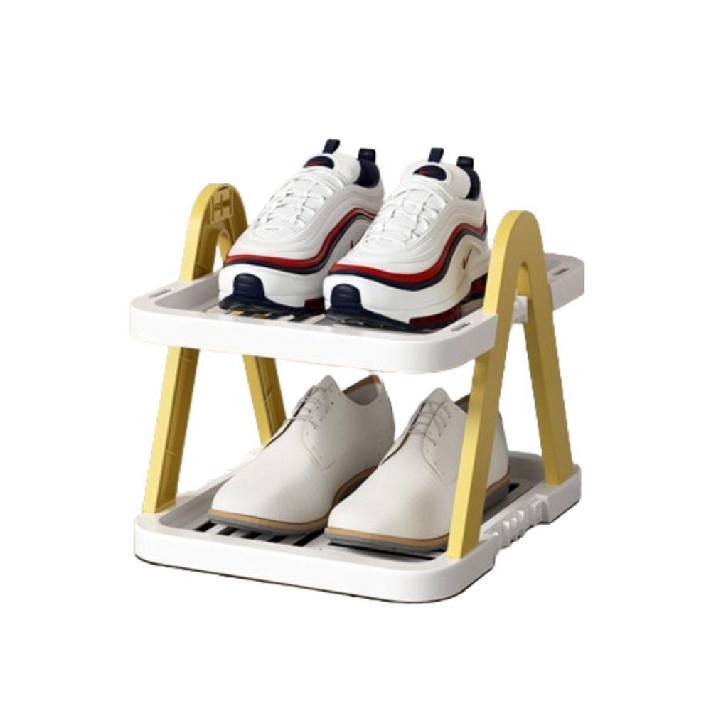 Plastic Shoe Cabinet Storage Stackable Cosmetic Storage Rack Layered Shoe Rack Home Furnishings