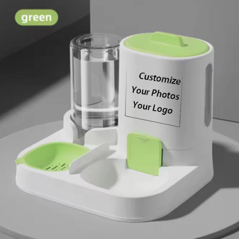 Customizable Two-in-One Pet Feeder Bowl for Cats And Dogs Smooth Food & Water Supply Cat Water Dispenser Dog Bowl Pet Supplies