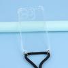 For Honor 400 Lite 5G Case Reinforced Corner TPU Clear Phone Cover with Lanyard