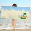 Cartoon Animal C-Crossing Beach Towel Colorful Bath Towels for Girl Microfiber Quick Dry Custom Sand Free Beach Yoga Spa Gym