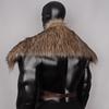 Man Medieval Faux Fur Cape Shoulder Cloak With Chest Strap Faux Fur Collar Retro Viking Fur Cape Halloween Cosplay Costume