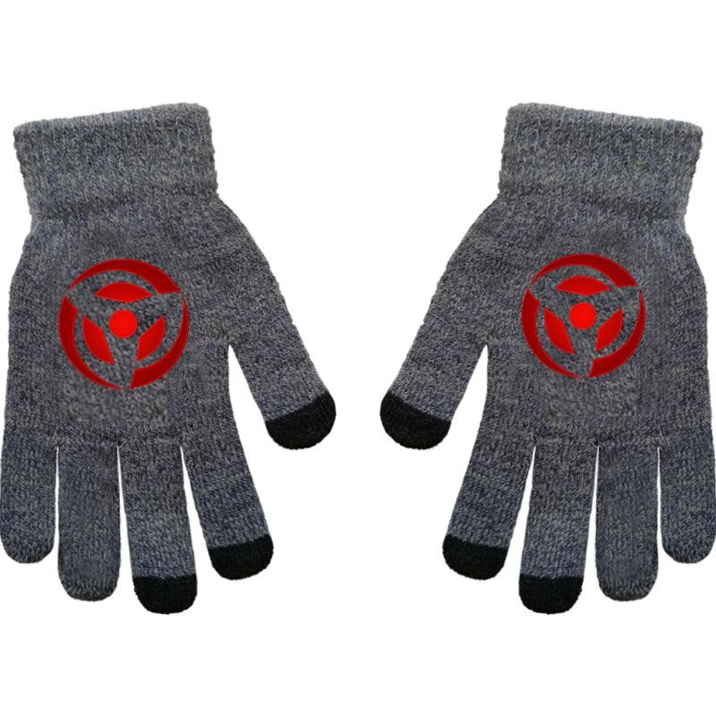 Black Butler Charles Sebastian Anime Online Game Peripheral Gloves Gray Full-finger Autumn and Winter Warm and Cold Protection