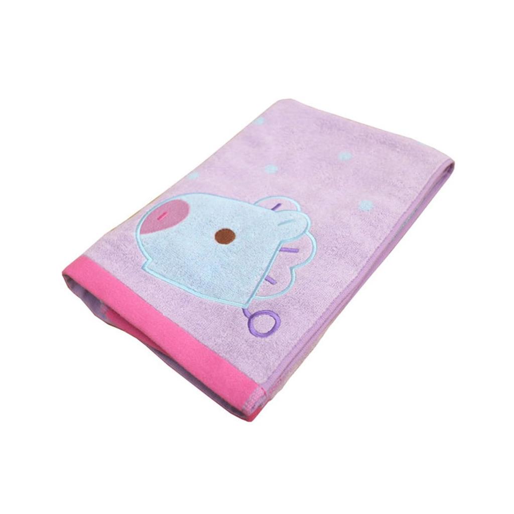 Marushin Bath BT21 5785024300 Towel, Cute_MANG Character, 100% Cotton, Antibacterial,