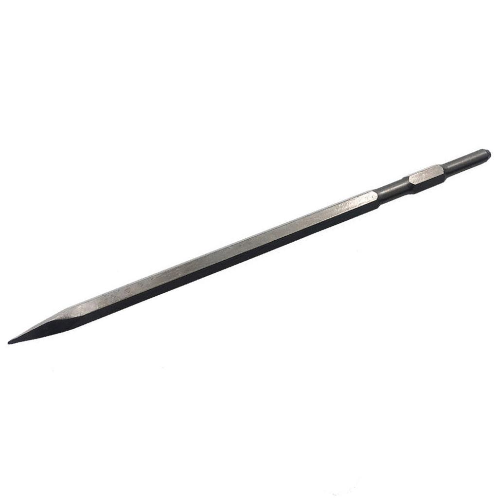 600mm Electric Drill Bit Chisel Hammer Drill Head Impact Round Handle Flat Nose Punch for Breaking Wall Buildings