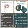 Mini Portable Silent Bladeless Fan Small Clip On Shirt Waist Adjustable Suitable For Shirts And Waist, Portable Small Bladeless Fan 3-speed