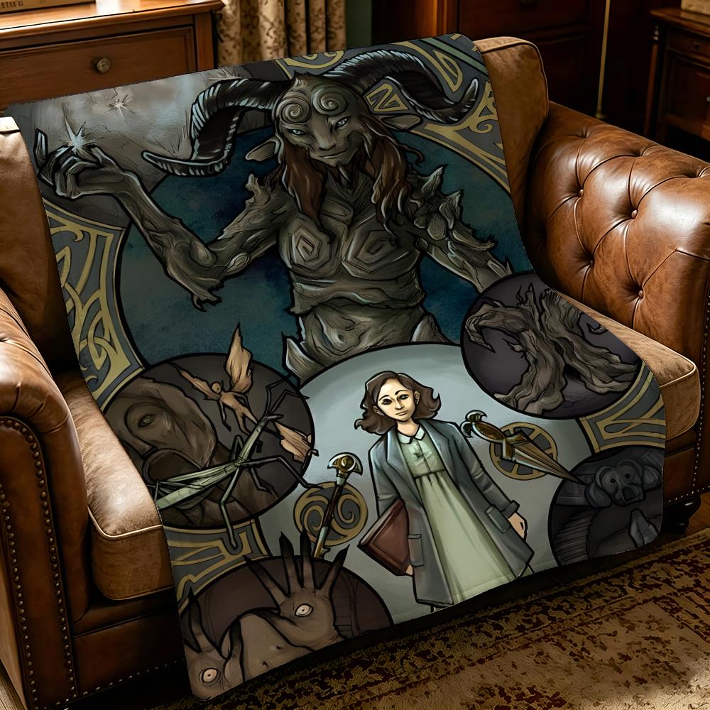 Movie P-Pans Labyrinth-h Throw Thick Comfort Flannel Quilt, Multi-scene Use Indoor Outdoor Daily Nap