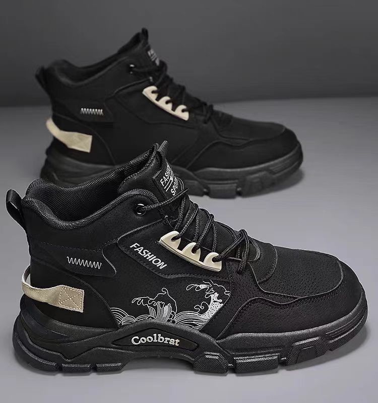 

Men s shoes spring non-slip and wear-resistant outdoor work high-top outdoor tooling shoes 2025 new men s sports Martin boots 44