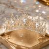 Shining Crystal Crystal Crown Headband Polished Finish Bridal Crown Tiara  Birthday Gift