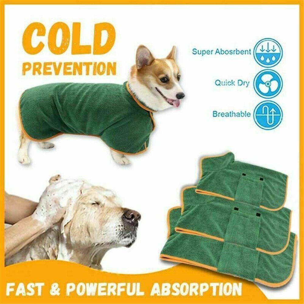 dog drying towel coat