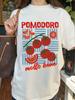 Fruit Tomato Letter Print Women's Summer T-Shirt Casual White Print Crew Neck Top All-Season Pattern Tee Women Clothing