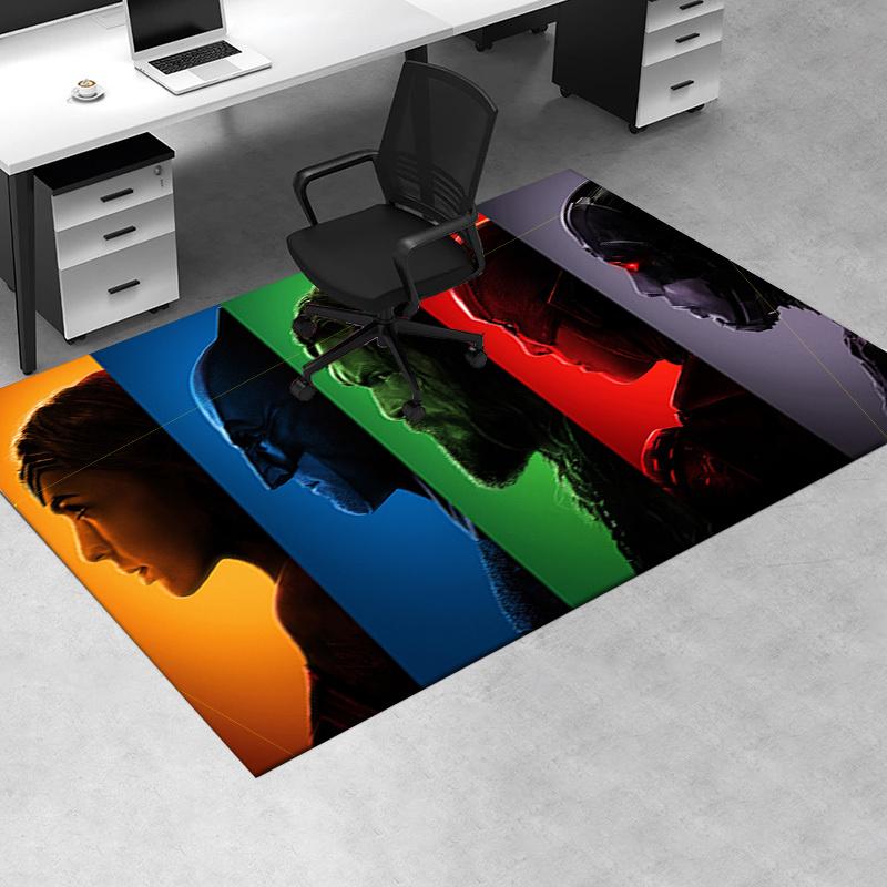 

Superhero Profiles: Bold Colors & Dynamic Designs Office Mat Home Decor Office Desk Chair Rugs Chair Carpet for office Chair Mat Gift For Ha 60cm by 90cm