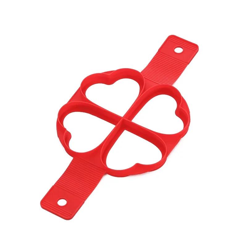 4/7 Holes Egg Pancake Maker Non Stick Silicone Mould Kitchen Baking Omelet Moulds Flip Cooker Egg Ring Egg Mold Baking Accessory