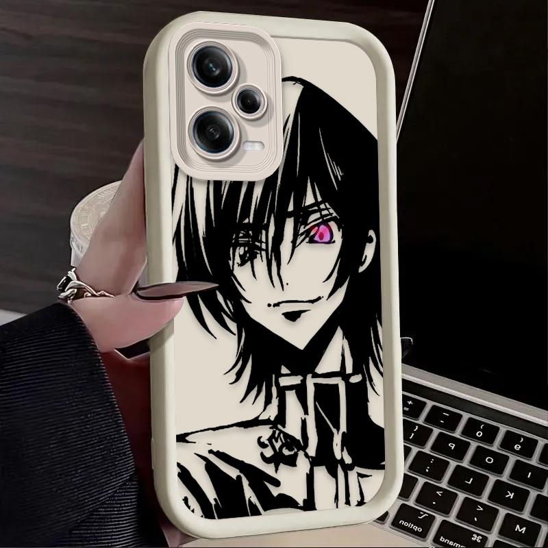 Anime CODE GEASS Lelouch Soft Case For Xiaomi Redmi Note 13 14 12 11 Pro Plus 5G 12S 11S 10S 10 9 Redmi 14C 13C 12C 12 4G A3 A3X