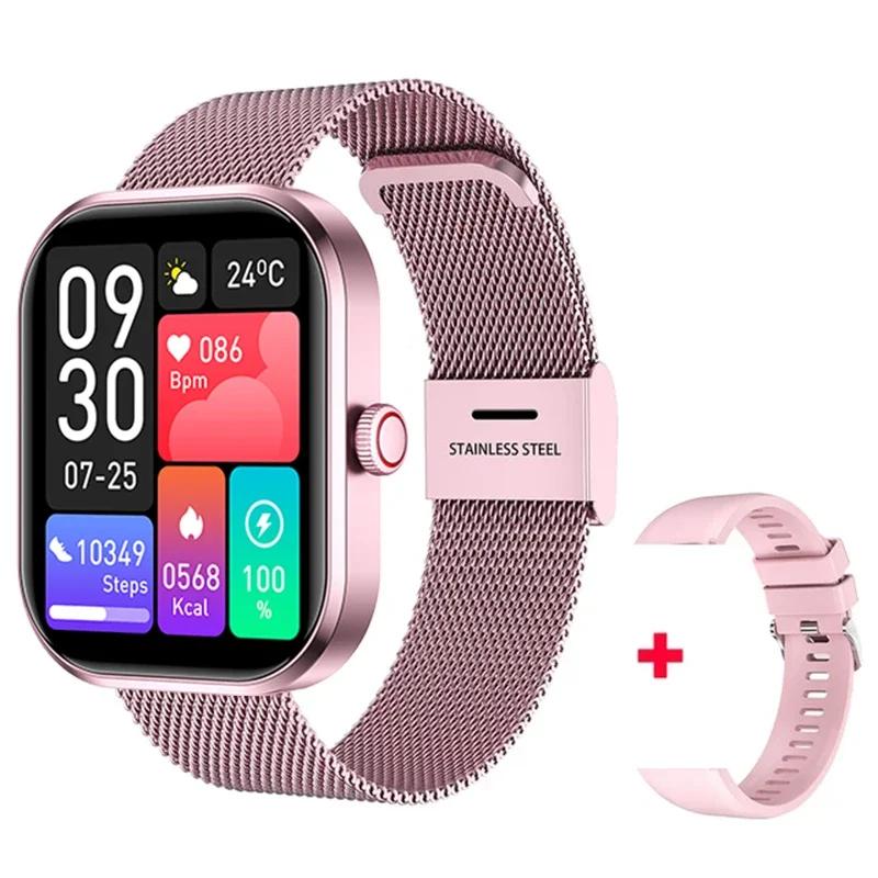 Smartwatch für Männer und Frauen, Geschenk, Voll-Touchscreen, Sport-Fitness-Uhren, Bluetooth-Anrufe, digitale Smartwatch