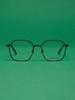 Balenciaga BB0198O 001 54 Hexagonal Eyeglasses Frame
