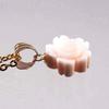 Takumi No Kogeikan Pink Coral Cherry Blossom 10mm Sakura 18K 40cm Undyed Necklace Pendant, Coral, Gold, Gold-Plated Chain,