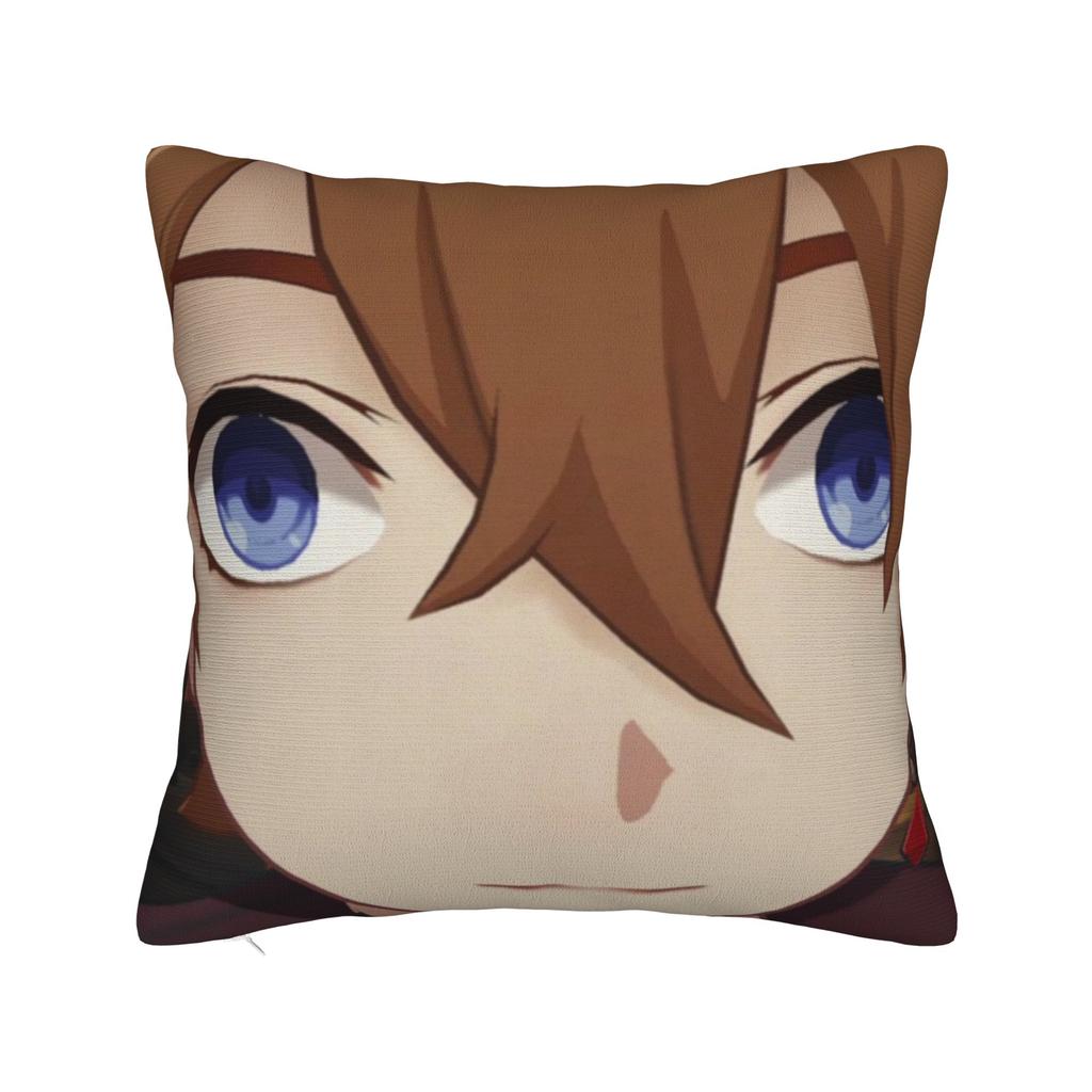Yae Miko Genshin Impact Printing Pillowcases Cushion Cover Pillow Covers Y2K Sofa Decor Zipper Multi Size