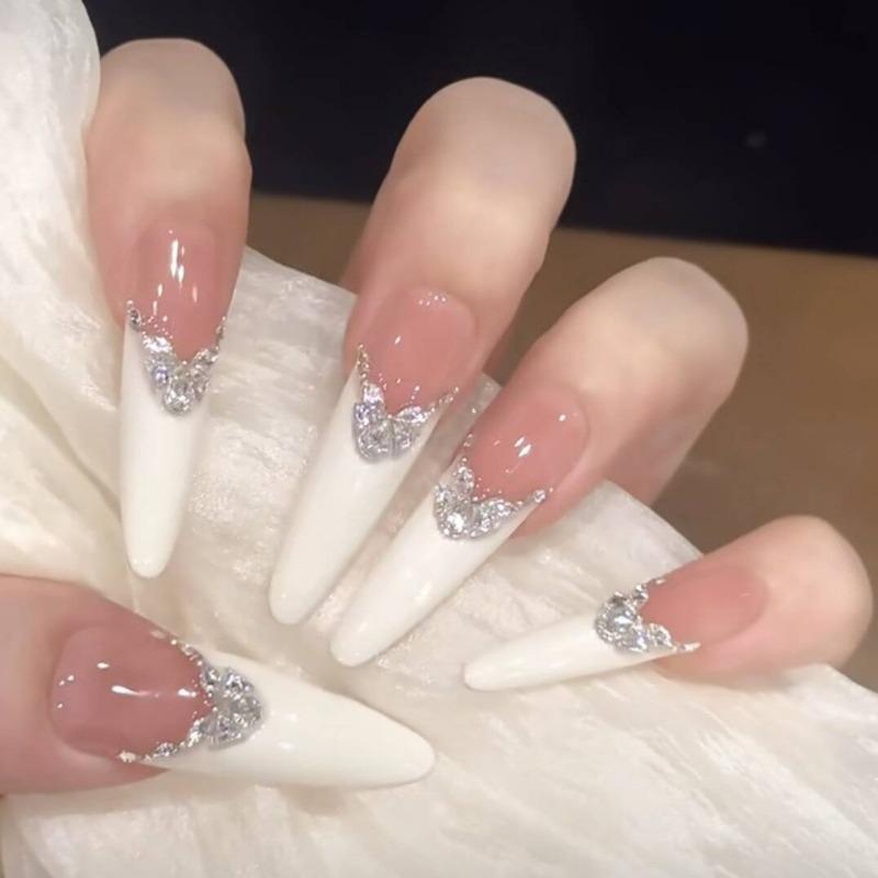 Cat's Eye Wearing Nail Pure Hand-made Nail Piece Fake Nail Wearing Nail Piece Advanced Sense Thin Dog Long