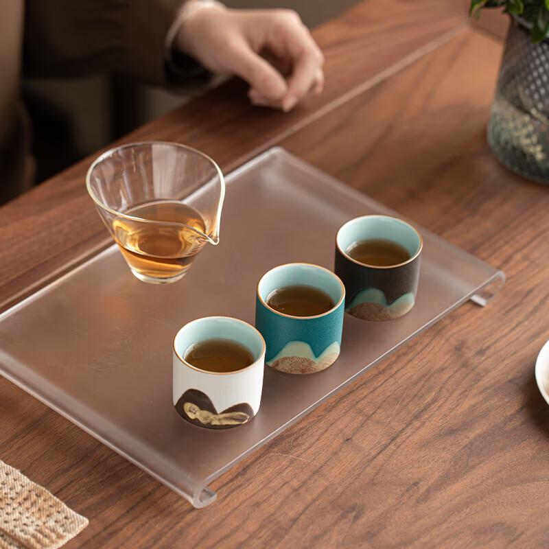 Sufamily Ceramic Qianli Jiangshan Kung Fu Tea Cup Gift Set