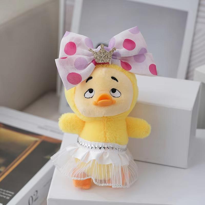 1 llavero de peluche con colgante pequeño de patito, llavero de muñeca, juguetes, bolsas, fundas para teléfono, decoraciones colgantes, regalo de cumpleaños