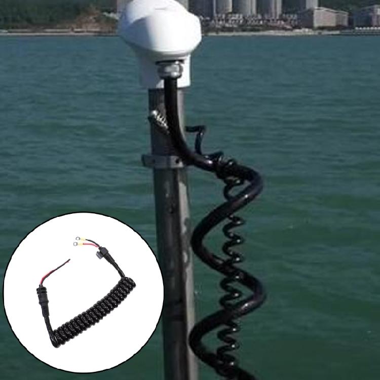 Marine Electrical Replacement Cable for Trolling Motor Power Line Service, Coiled Lead for Motorguide Xi5 Trolling Motor 72 inch Shaft Repair Work