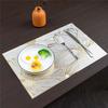 PVC Placemats Insulated Table Protectors Blooming Flowers Anti-slip Bowl Pad Stain Proof Drink Coaster Elegant Home Decor