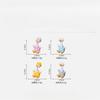 4Pcs/set Cartoon Shake Duck Animal Miniatures Resin Ornaments Fairy Garden Decoration Moss Terrarium Micro Landscape