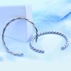 Elegant Spirals Cuff Bangle Silver Plated Jewelry Accessory Portable Decoration for Gifts Giving and Trendy Outfits