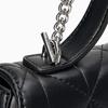 Calvin Klein Elegant Casual Commuter Metallic Monogram Diamond Pattern Synthetic Leather Crossbody Bag Women Bags Space-Black 4F3410G-UB1