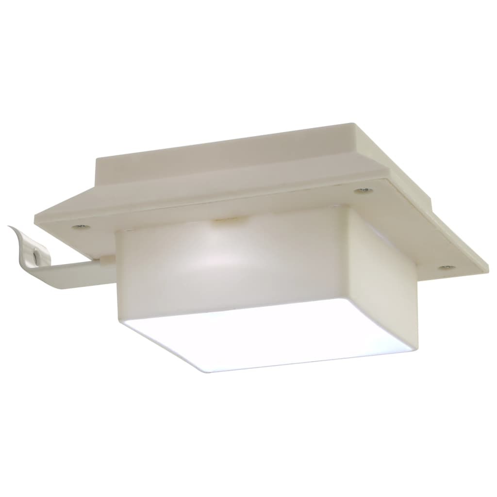 Outdoor Solar Lights 6 pcs LED Square 12 cm White