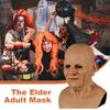 Halloween Disguise Realistic Mask Latex Old Man Horror Wrinkle Face Masks Thriller Atmosphere Novelty for Party Masquerade
