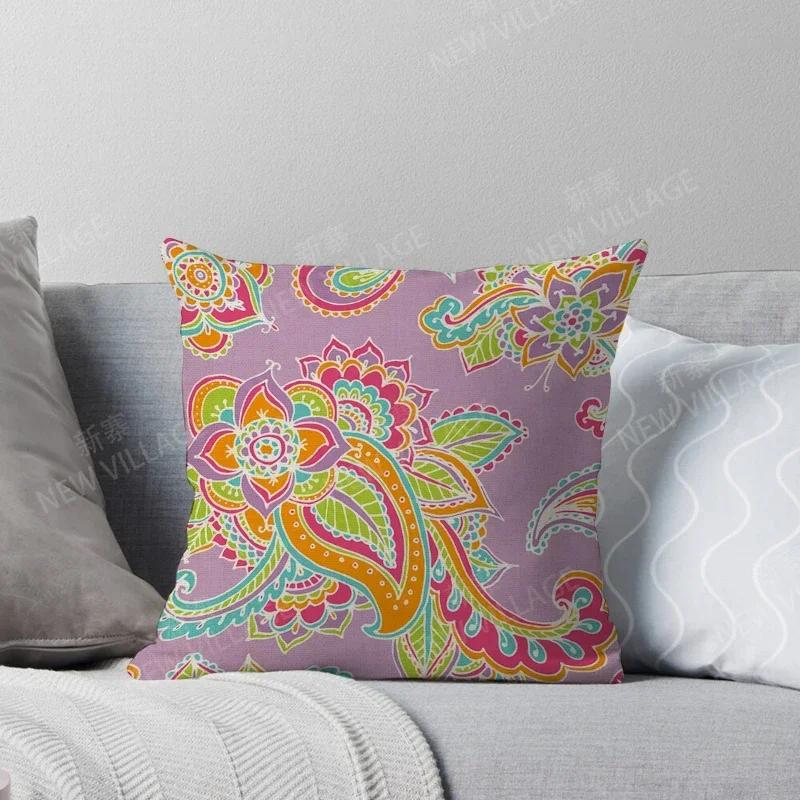 Fall Home Decor Autumn Living Room Throw Pillow Cover Sofa Boho Cushion Cover  Mandala