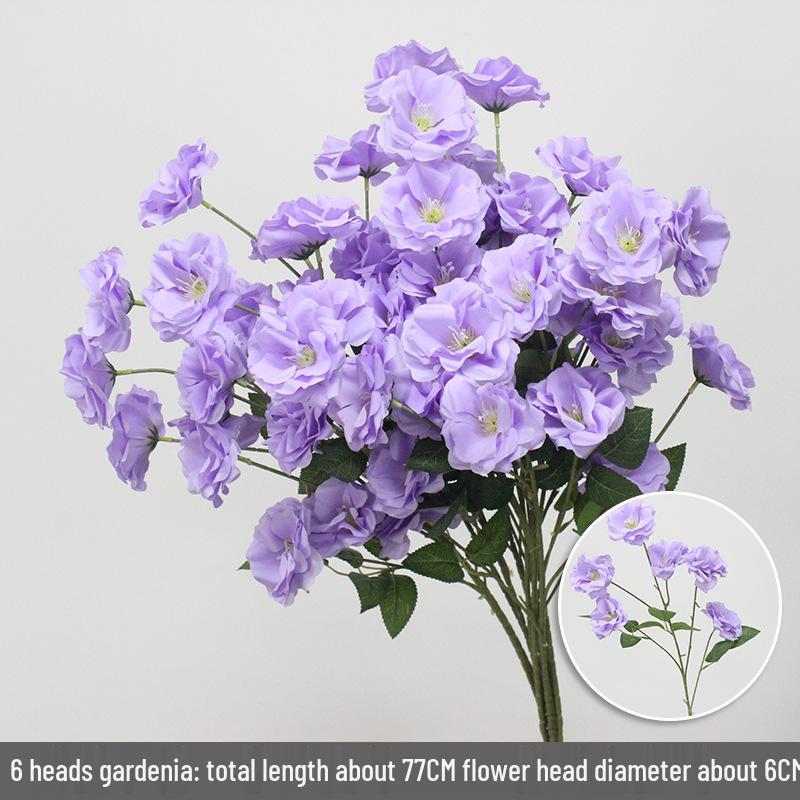 10-Piece Purple Series Artificial Floral Set: Ground Row, Aisle, and Burgundy Wedding Decoration Flowers