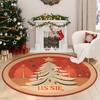 Karácsonyi Témájú Szőnyeg Kerek Nappali Hálószoba Csúszásmentes Dekoratív Szőnyeg Téglalap Alakú Bejárat Testreszabható Padlószőnyeg