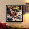 New Arrival 5D DIY Full Circle Diamond Painting "Elk" Embroidery Cross Stitch Home Decor Gift