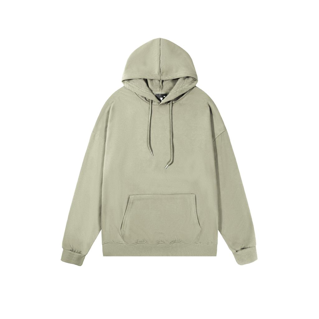Spring and Autumn Shoulder Loose Polyester Solid Color Hooded Sweater Men's and Women's Couple Pullover Long Sleeve Shirt