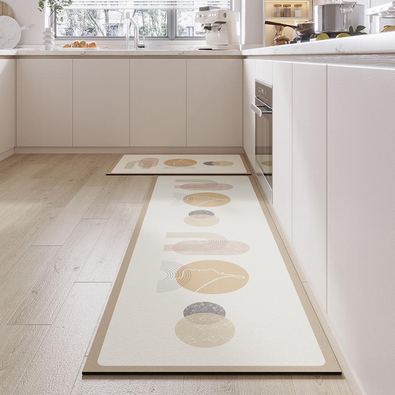 Absorbent Non-slip Kitchen Rug Quick-drying Diatom Mud Mat Oil-absorbing Long Foot Carpet Home Decoration Floor Mats