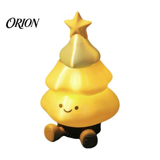 3D Printed Christmas Tree Decor Figurine, Cute Smiling Face Storage Multifunctional Organizer Desktop Ornament, Multi-Purpose Decorative Toy