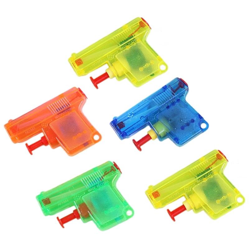 

5pieces Small Manual Watergun Toy Burst Summer Play Water Toy Portable Handhold Summer Seasides Toy Kids Water Fight Toy 1