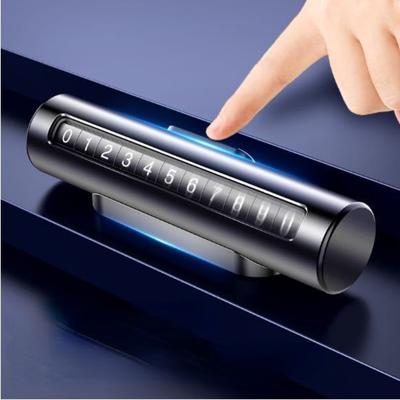 Metal Phone Number In Car Roller Temporary Parking Number Plate Parking Mobile Phone Number Car Supplies