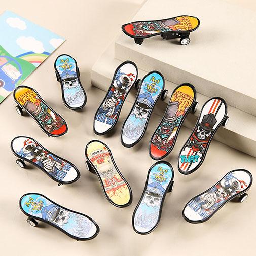 

Finger Flick Racer Scooter - Pull Back & Go Toy Car for Toddlers, Kids, Boys & Girls, Mini Glider Gift Prize 1pc