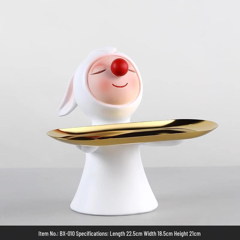 Rabbit Luxury Dual-Sided Balloon Ornaments for TV Cabinet & Living Room