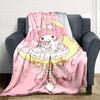 1pc Moon Princess blanket Lightweight Flannel Throw for Sofa Bed Travel Camping Livingroom Office Couch Chair