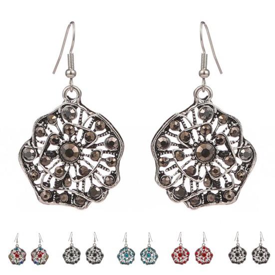 1Pair Dangle Earrings Anti-oxidation Anti-allergic Easily Apply Boho Dangle Drop Earrings for Girl