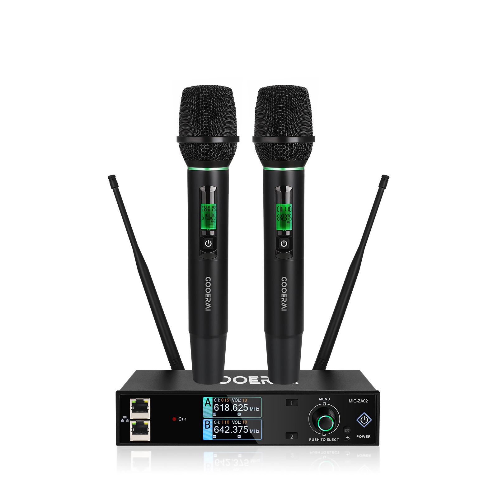 

Four-Channel True Diversity Wireless Microphone System for Outdoor Stage and Conferences US Plug