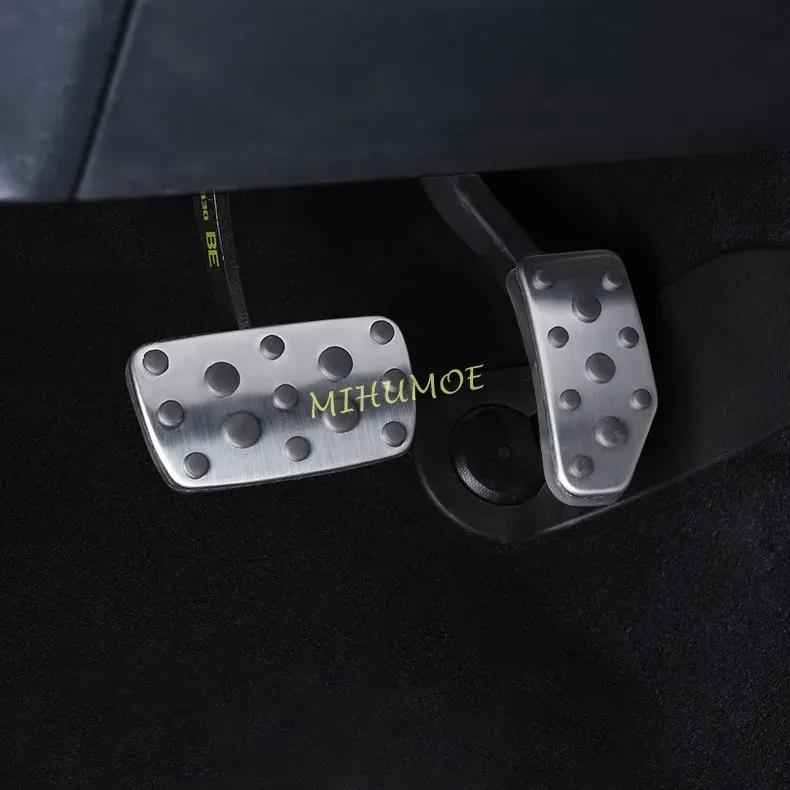 

For -2025 Subaru Impreza XV Crosstrek Forester Legacy Outback Ascent Stainless Steel Foot Brake Gas Pedal Pad Cover LHD